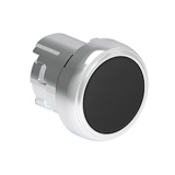 LPSQ102 Металлическая кнопка Platinum диаметром 22 мм, утапливаемая, с фиксацией, цвет черный, без крепежного основания LPXAU120M, возврат двойным нажатием