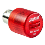 IKML024K Светодиод LED 24VAC/DC, цоколь BA15S, цвет красный