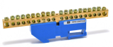 MTEC-DIN812-20 Шина нулевая с изолятором на DIN-рейку 8х12мм, 20 присоединений