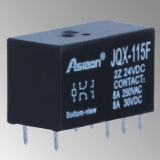 ASJQX-115F-2C-24VDC Реле  2C, 8A, катушка 24VDC, низкий профиль, (аналог RM84-2012-35-1024, RCI424024)