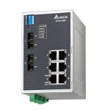 DVS-008W01-MC02 Неупр. ком-р Ethernet, 8 пор, -40...+75 С, с авар. вых., 2 многомод. оптич. порт SC