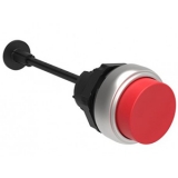 LPCR2004 Нажимная кнопка с пружинным возвратом, выступающая, в комплекте с монтажным основанием и стержнем, красная