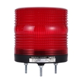 MS115T-FFF-R Многофункциональная сигнальная LED лампа, диаметр 115 мм, Режим работы: Постоянное свечение + Мигающее, Питание 90-240 VAC, Цвет плафона Красный. IP65