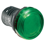 8LP2TILA3P Светосигнальный моноблок постоянного свечения, зеленый,12VDC/AC