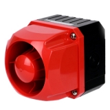 MQVH-9FF-R 110-220VAC Кубообразный звуковой оповещатель, многозвучный, 9 звуков, квадрат 95 мм, красный, 110-220V AC