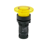 MTB7-EW45611 Кнопка грибовидная желтая с подсветкой, Ø40 мм, 1NO, 24V AC/DC, IP54, пластик