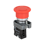 MTB2-BSZ1254 Кнопка грибовидная возврат поворотом, 1NC, красный, O40 мм, металл