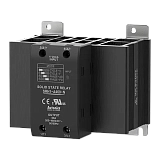 SRH1-A460-NРеле твердотельное со встроенным радиатором, на DIN-рейку: 1 фаза, аналоговый вход 4-20mA, нагрузка 60A, 200-480 VAC, корпус 110×100×100 мм