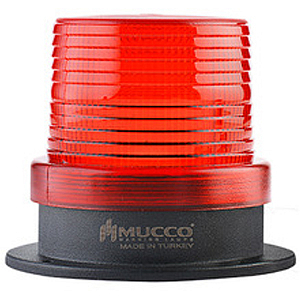 SNT-925-1 Сигнальный маяк 90 мм, цилиндрический корпус, монтаж на поверхность, 5 режимов свечения, Красный, 85-260V AC/DC, IP65.