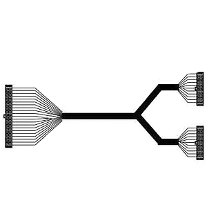 UC-ET010-24D Экр каб 1м с разъемом IDC40p-2x20p для ЦПУ AS300