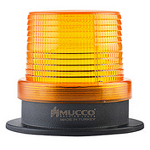 SNT-915-3 Сигнальный маяк 90 мм, цилиндрический корпус, монтаж на поверхность, 5 режимов свечения, Жёлтый, 12-24V AC/DC, IP65.