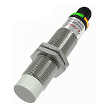 CR18XCN12DPRY-E2 Емкостной датчик цилиндрический, M18x80 мм, медно-никелевый сплав, незаподлицо, выход PNP НO/НЗ, регул. чувствит., расст. сраб. Sn=12 мм, питание 10…30VDC, 35Гц, IP67, разъём М12 4pin preview