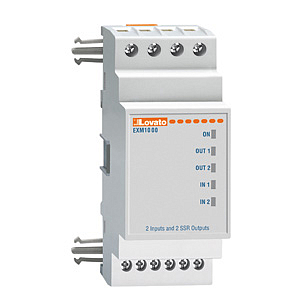 EXM1002 Модуль расширения, 4 цифровых входа и 2 релейных выхода