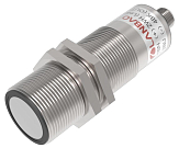 UR30-CM2DNHS-E5 Ультразвуковой датчик M30, дистанция сраб. Sn=120-2000 мм, питание 9...30VDC, NPN , режим гистерезиса, диффузное отражение, никелир. латунь, разъём М12 5-pin, в комплекте разъём с кабелем 2м + кронштейн, IP67