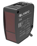 PDB-CR30DGR Лазерный датчик положения объектов с цифровым OLED дисплеем, рабочая дистанция 30 мм ±5 мм, шкала 10 мм, стандартный 0,4% от шкалы, красный 650 нм, аналоговый выход RS485 + выход PNP/NPN NO/NC, питание 10…30VDC, IP67, кабель 2 м