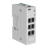 КСН210-8 Промышленный 8-портовый неуправляемый коммутатор: 8 портов: Ethernet 1, 2 -  10/100 Мбит/с Bypass, Ethernet 3 – 8  - 10/100/1000 Мбит/с, Уровень коммутатора L2,  монтируются на DIN-рейку, габариты корпуса 124×84×40 мм, Температура рабочая -40…+55 preview