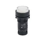 MTB7-EW31616 Кнопка белая выступающая с подсветкой, 1NO, 220V AC, IP54, пластик