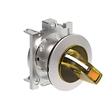 LPFSL1325 Металлический переключатель с короткой ручкой, d=30 мм, 3 положения 1>0-2, фиксация в центральном положении и справа, (без крепежного основания LPXAU 120M), цвет желтый preview