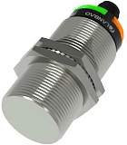 CR30XCF15DNOY-E2 Емкостной датчик цилиндрический, M30 мм, медно-никелевый сплав, заподлицо, выход NPN НО, регул. чувствит., расст. сраб. Sn=15 мм, питание 10…30VDC, 25Гц, IP67, разъём М12 4-pin