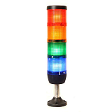 IK74L220XM01 Сигнальная колонна 70 мм, (IP40) красная, желтая, зеленая, синяя, 220V AC, светодиод LED, пласт. патрубок 110 мм preview