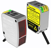 PDA-CR50TGIM Лазерный датчик положения объектов с цифровым OLED дисплеем, рабочая дистанция 50 мм ±15 мм, шкала 30 мм, высокоточный 0,1% от шкалы, красный 650 нм, аналоговый выход 4...20mA + выход PNP/NPN NO/NC, питание 12…24VDC, IP67, кабель 2 м