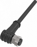 QE8-N4G5 Разъём угловой M8, 4pin, мама (гнездо), медно-никелевый сплав + PVC, кабель 4-жильный, Imax-4A, 60VAC/DC, длина 5 м preview