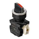 S3SF-S1RABM Переключатель без подсветки утопленного типа, короткая ручка, двухпозиционный, красный