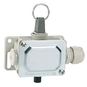 PLNU1AT Концевой выключатель с канатным кольцевым рычагом, без кнопки возврата, 1НО+1НЗ, IP40, усилие тяги 10Н