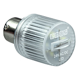 IKMF024B Светодиод LED 24VAC/DC, цоколь BA15S, цвет  белый, стробоскопический preview