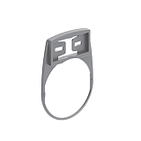 LPFXAU100G Держатель серии LPF d=30 мм, для этикеток размера 27.5x12.1мм для LPXAU109, LPXAU203 - цвет серый preview