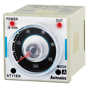 AT11EN-2 Аналоговый таймер, Универсальный, 11-контактный штепсельный, Контакт с задержкой (тип 1c), Мгновенный контакт (тип 1c), 24 В~/= 50/60 Гц