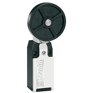 KME3L21 Концевой выключатель, рычажный толкатель с резиновым роликом 2NO+1NC медленное переключение