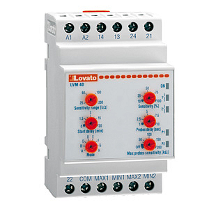 LVM40 A415    РЕЛЕ КОНТРОЛЯ УРОВНЯ ПРОВОД. ЖИДКОСТИ, МОДУЛЬНОЕ ИСПОЛНЕНИЕ, 380-415 VAC