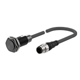 PRFDAWT18-7DO-IV Датчик индуктивный, Sn=7мм, выход NO, частота срабатывания 80Гц, Uпит. 12…24V DC, цилиндрический цельнометаллический корпус M18 (нержавеющая сталь SUS 303 + тефлоновое покрытие) с маслостойким кабелем 0.3м и разъёмом M12 (IEC стандарт), м