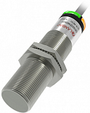 CR18XCF08DNRY Емкостной датчик цилиндрический, M18x50 мм, медно-никелевый сплав, заподлицо, выход NPN НO/НЗ, регул. чувствит., расст. сраб. Sn=8мм, питание 10…30VDC, 25Гц, IP67, кабель 2 м preview