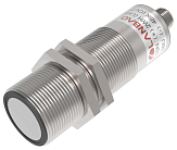 UR30-CM3DT-E2 Ультразвуковой датчик, M30, Выход Com TTL232, RS232,  дистанция сраб. Sn=180-3000 мм, слепая зона 0-180 мм,  питание 15...30VDC, разъём М12 4-pin, в комплекте ответная часть разъём М12 4-pin с кабелем 2м + кронштейн, IP67