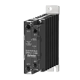 SRHL1-1420 Твердотельное реле с индикатором перегрева и выходом сигнализации, со встроенным радиатором, однофазное, вход 10-30VDC, нагрузка 48-480 В~, 20A, с переходом через ноль подключение "слева"\"справа"