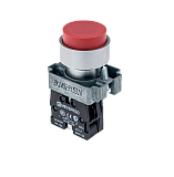 MTB2-BLZ124 Кнопка выступающая, красная 1NC, мет.
