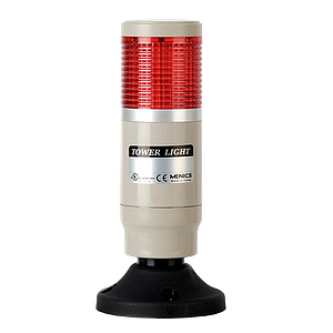 MT4B-1ALG-R Колонна светосигнальная d=45 мм, монтаж на пластиковое основание, 1 модуль (лампа BA9S MAB-T09-S-024-05) постоянное свечение: цвет красный, питание 24VAC/DC, IP5