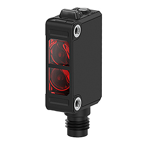 BJX100-DDT-C Фотодатчик компактный, диффузное отражение от объекта, расст.сраб. 100 мм, инфракрасный 850 нм, размер 11x32x20 мм, выход NPN, на свет/на затемнение, рег. чувст-сти, питание 10-30VDC, IP65, разъем М8