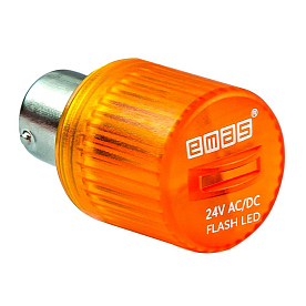 IKMF024S Cтробоскоп FLESH, цоколь BA15S, для сигнальных колонн серии IK, жёлтый цвет (EMAS)