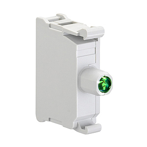 LPXLPM3 Светодиодный индикатор с постоянным свечением, с полной защитой от повыш. напряжения, для серии LP..., с винт. клеммами, питание 185…165V AC, цвет зеленый