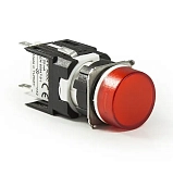 D102YDK Кнопка нажимная, возвратная, круглая, красная (1НО+1НЗ) preview