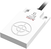 CE07SF05DPO Емкостной датчик, прямоугольный тип, чувствит. часть сверху, размер 30x50x7мм, выход PNP НО, расст. сраб. Sn=5 мм, питание 10…30VDC, макс частота 60Гц, IP67, кабель 2 м