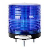 MS115C-F00-B 12-24VDC Стробоскопические светодиодные лампы повышенной яркости, мигающее свечение 12-24 VAC/DC, диаметр 115 мм, цвет синий, два режима мигания 80 и 240 миг в мин. IP65