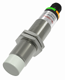 CR18XCN12DPCY-E2 Емкостной датчик цилиндрический, M18x80 мм, медно-никелевый сплав, незаподлицо, выход PNP НЗ, регул. чувствит., расст. сраб. Sn=12 мм, питание 10…30VDC, 35Гц, IP67, разъём М12 4-pin