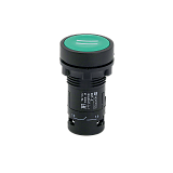 MTB7-EA31541 Кнопка плоская зеленая, маркировка "II", 1NO, IP54, пластик