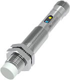 CR12XCN08DPCY-E2 Емкостной датчик цилиндрический, M12x80 мм, медно-никелевый сплав, незаподлицо, выход PNP НЗ, регул. чувствит., увелич. расст. сраб. Sn=8 мм, питание 10…30VDC, 25 Гц, IP67, разъём М12 4-pin