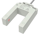 PU30S-TDFB Оптический щелевой, U-образный, ширина щели 30мм, глубина щели 45мм, размер корпуса 72x52x20 мм, выход PNP/NPN, режим работы: на свет / на затемнение, питание 10-30VDC, IP64, кабель 2м.