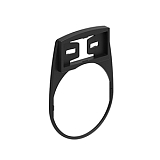 LPFXAU100 Держатель серии LPF d=30 мм, для этикеток размера 27.5x12.1мм для LPXAU109, LPXAU203 - цвет черный preview